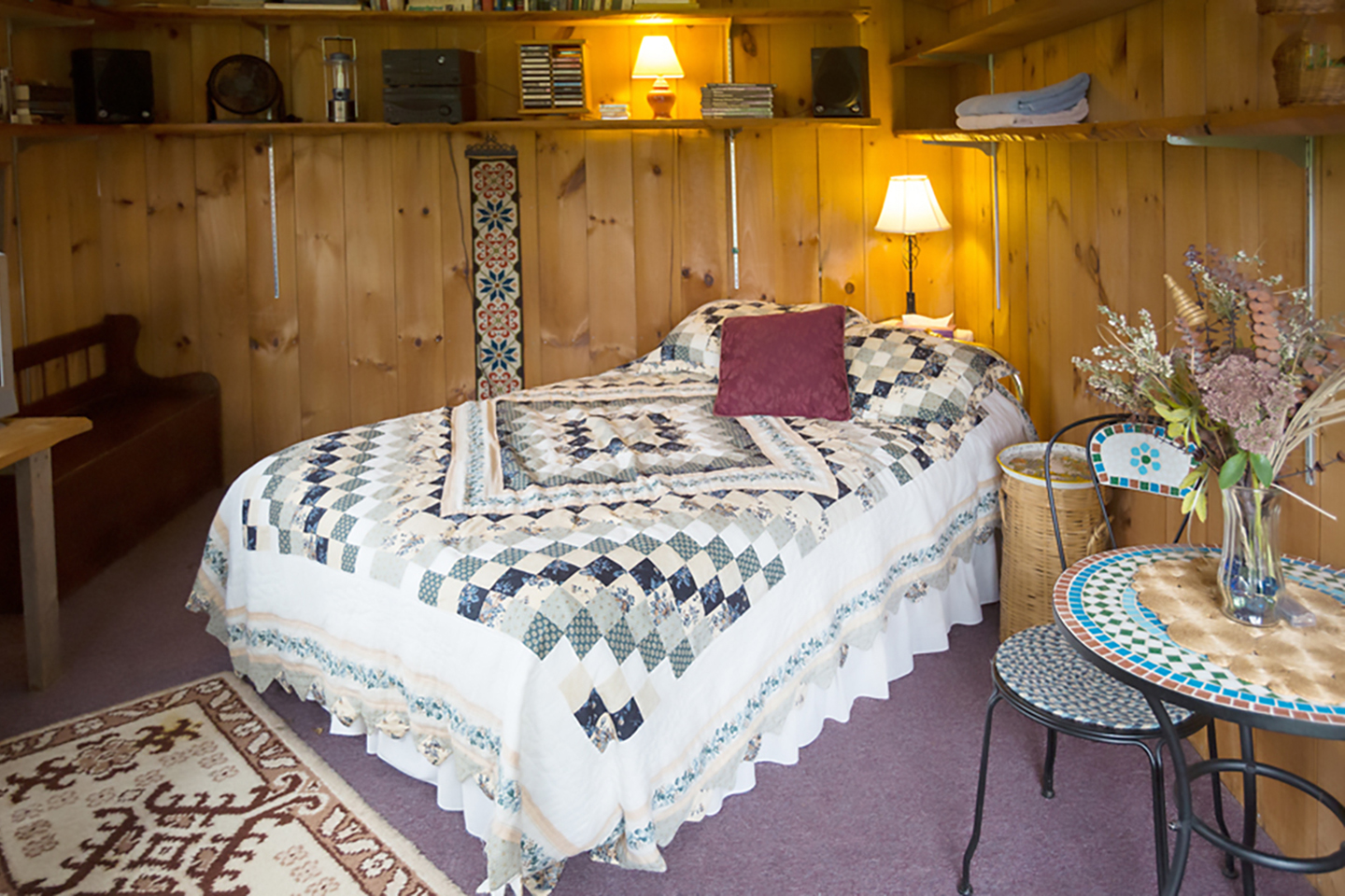 Inside the Rustic Cabin